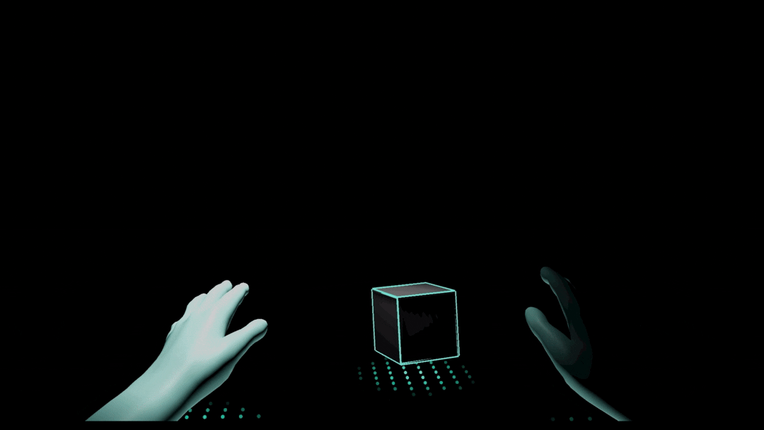 Depth hand interaction image