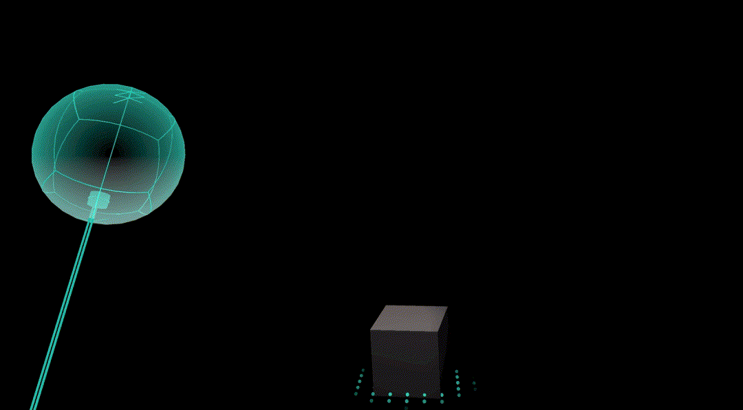 Depth wand interaction image